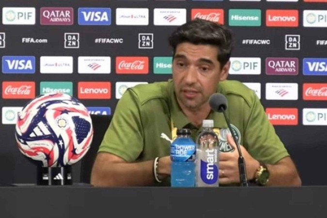 Abel Ferreira ressaltou as outras peças importantes do Inter Miami e confirmou uma ausência - (crédito: Foto: Reprodução/Palmeiras TV) Abel Ferreira ressaltou as outras peças importantes do Inter Miami e confirmou uma ausência - (crédito: Foto: Reprodução/Palmeiras TV)