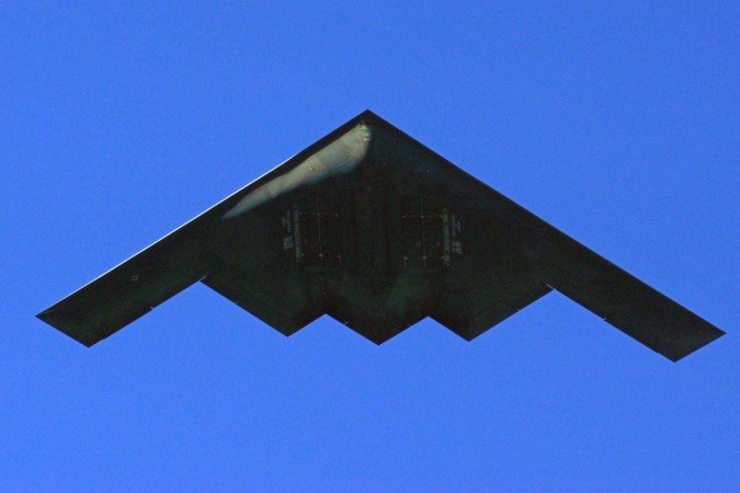 Apenas o B-2 Spirit dos EUA está configurado e programado para lançar a bomba -  (crédito: BBC)