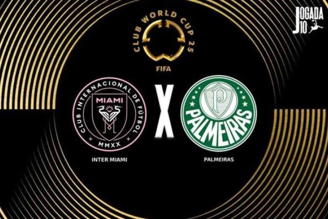 Inter Miami e Palmeiras fazem jogo esperado para fechar Grupo A do Mundial -  (crédito: Arte: Jogada10)