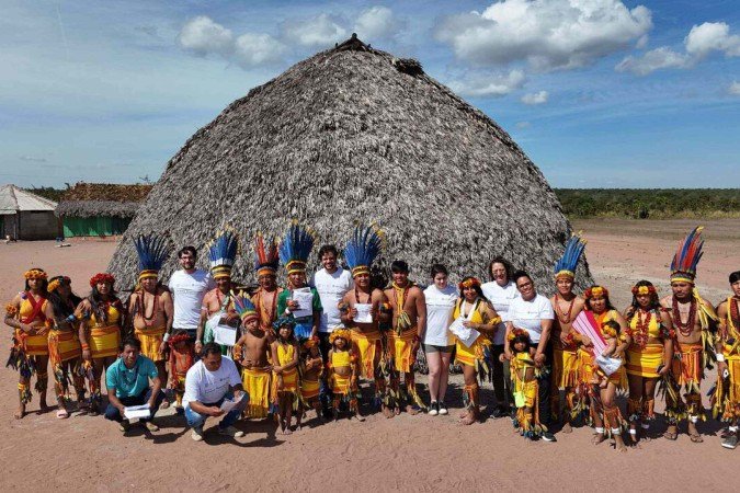 Turismo de Base Comunitária: projeto capacita 5 aldeias da terra indígena Haliti-Paresi (MT) -  (crédito: Uai Turismo)