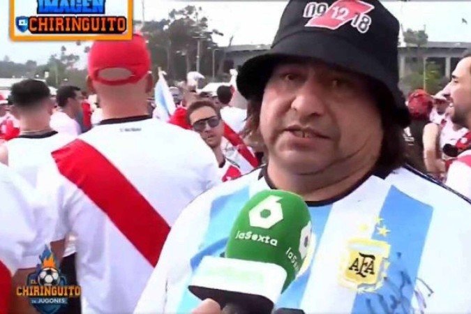 Torcedor do River Plate conta ideia inusitada que permitiu para ir aos Estados Unidos acompanhar o Mundial de Clubes -  (crédito: Foto: Reprodução / X)