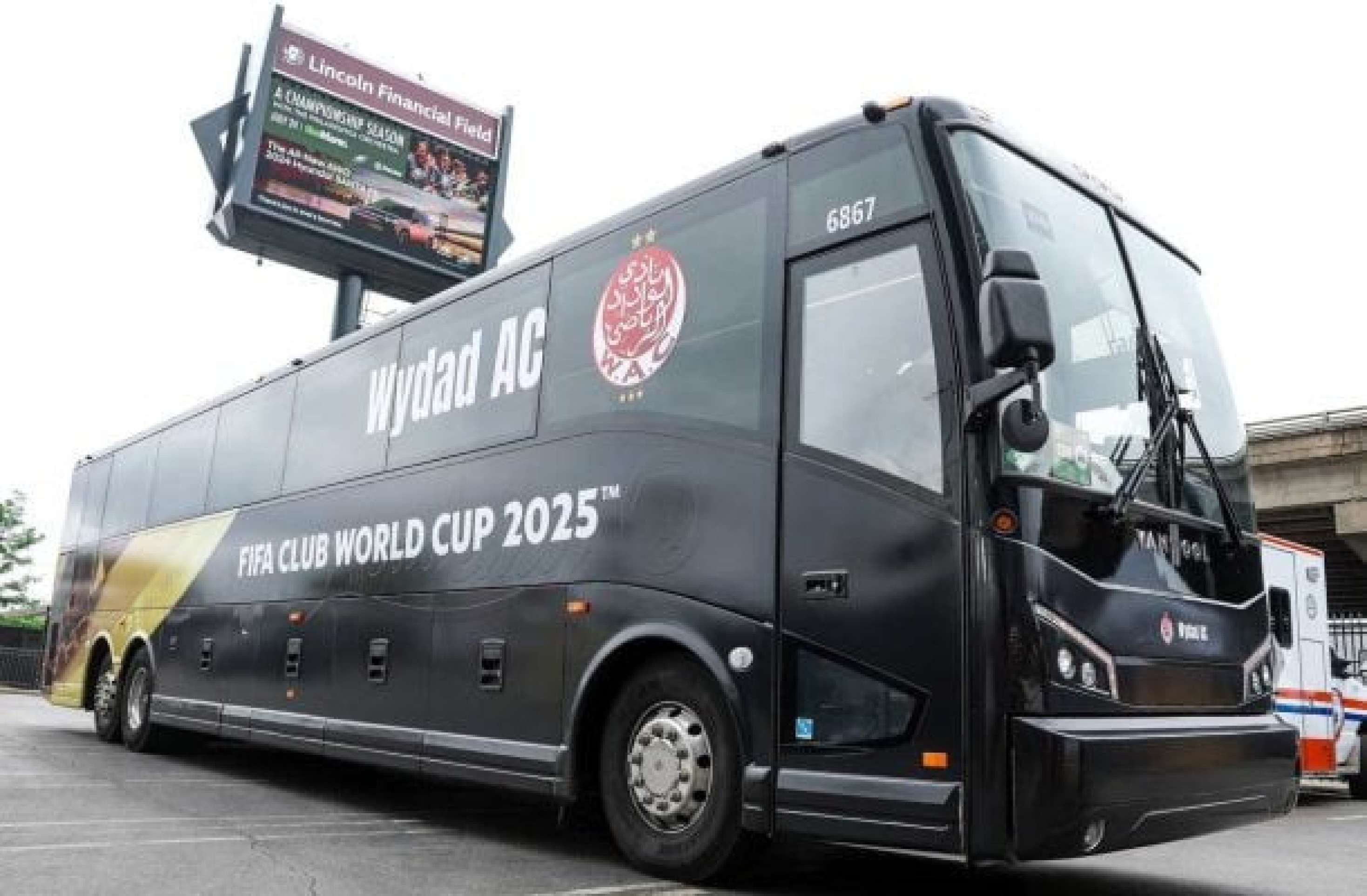 ??nibus do Wydad se envolve em acidente em Washington