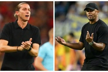 Filipe Luís e Kompany são os influenciadores de Flamengo e Bayern de Munique - (crédito: Gilvan de Souza/Flamengo e Patricia de Melo Moreira/AFP) Filipe Luís e Kompany são os influenciadores de Flamengo e Bayern de Munique - (crédito: Gilvan de Souza/Flamengo e Patricia de Melo Moreira/AFP)