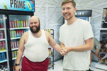 MrBeast e o seu amigo, Majd -  (crédito: Reprodução/Instagram)