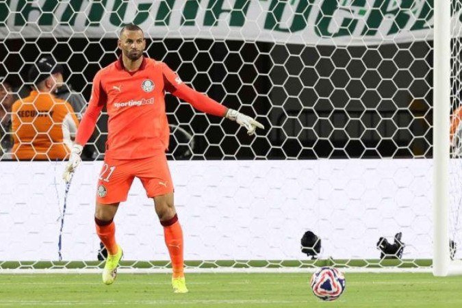 Weverton vê jogo do Botafogo como o mais chato no Mundial para o Palmeiras - (crédito: Foto: Cesar Greco/Palmeiras) Weverton vê jogo do Botafogo como o mais chato no Mundial para o Palmeiras - (crédito: Foto: Cesar Greco/Palmeiras)