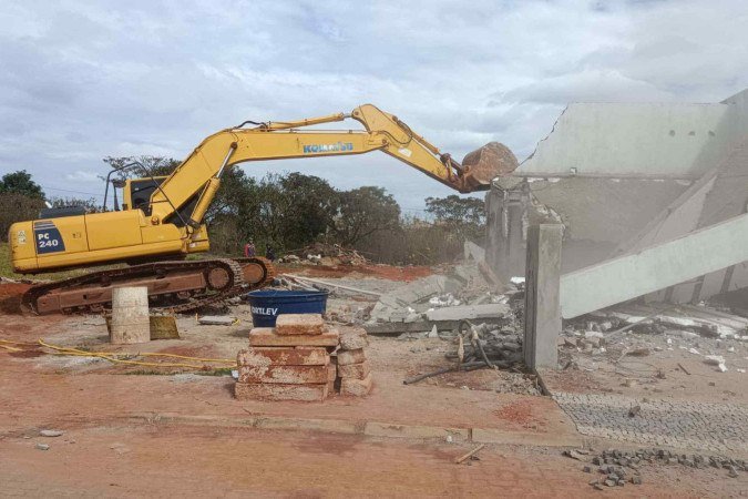 Área na Ponte Alta havia sido alvo de operação anterior da DF Legal em 2023 - (crédito: DF Legal/Divulgação) Área na Ponte Alta havia sido alvo de operação anterior da DF Legal em 2023 - (crédito: DF Legal/Divulgação)