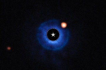 Imagem coronográfica de alto contraste do TWA 7b -  (crédito: ESA/Webb, NASA, CSA, A.M. Lagrange)