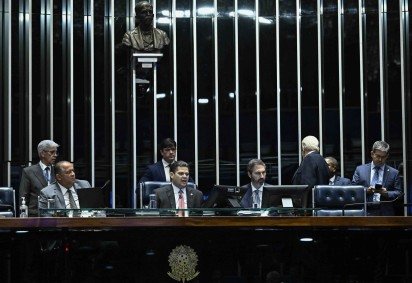 Plenário do Senado Federal durante sessão deliberativa ordinária. Ordem do dia.
     -  (crédito:  Andressa Anholete/Agência Senad)
