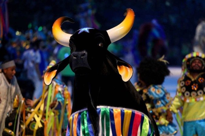  Apresentação do Boi Caprichoso no Bumbódromo no Festival de Parintins 2024      
