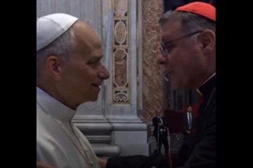 Arcebispo de Brasília tem encontro com o papa Leão XIV no Vaticano -  (crédito: Reprodução/Instagram)