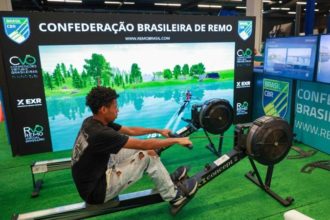 Remo virtual será disputado ao longo de três dias nos Jogos da Juventude Caixa 2025 - (crédito: Leo Barrilari/COB) Remo virtual será disputado ao longo de três dias nos Jogos da Juventude Caixa 2025 - (crédito: Leo Barrilari/COB)