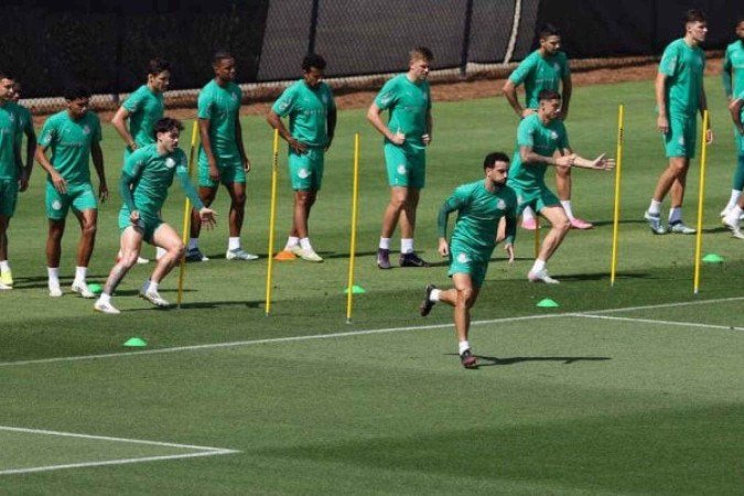 Palmeiras pode ter mudanças contra o Botafogo - (crédito: - Foto: Cesar Greco/Palmeiras) Palmeiras pode ter mudanças contra o Botafogo - (crédito: - Foto: Cesar Greco/Palmeiras)