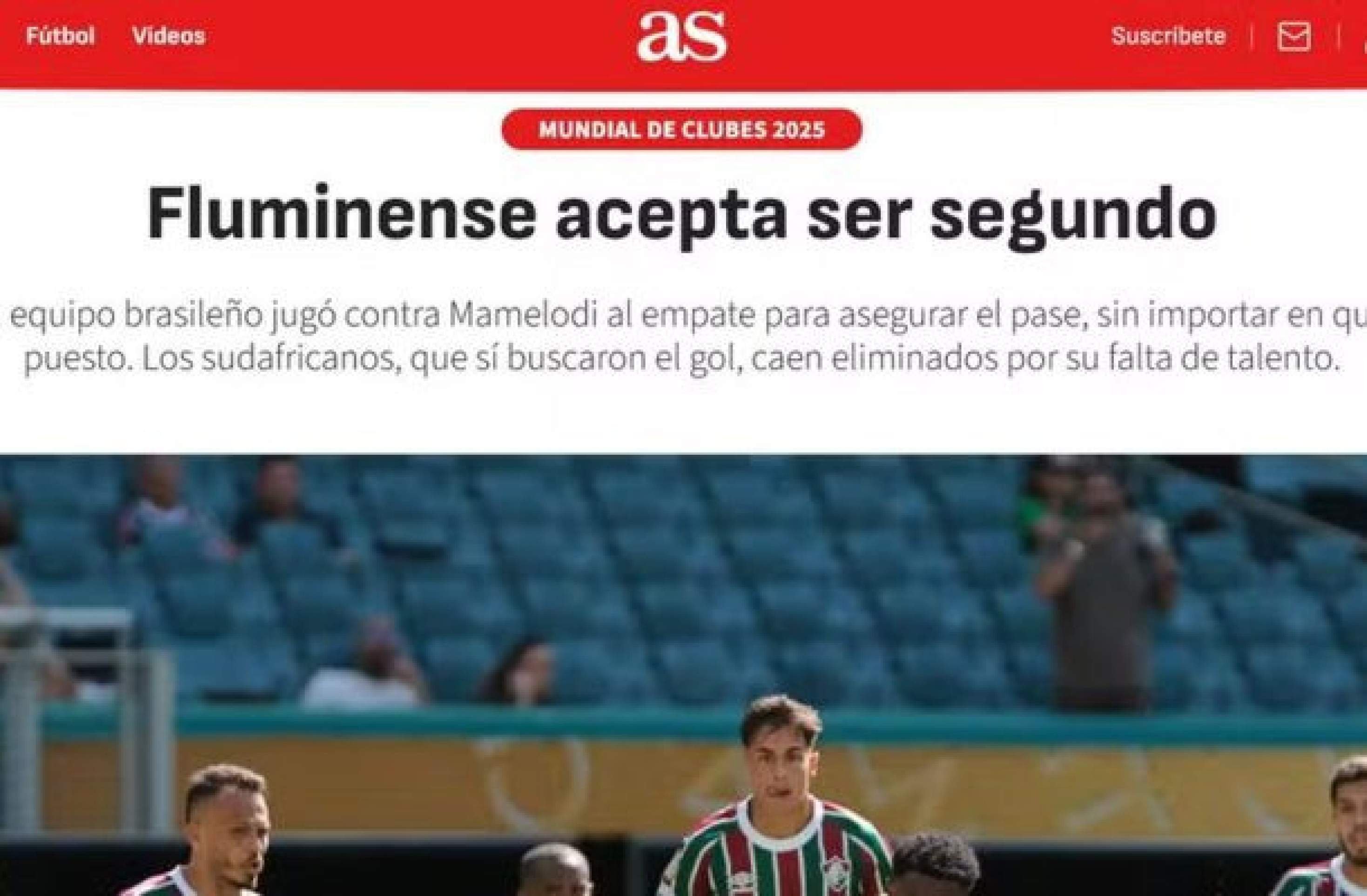 Imprensa espanhola critica postura do Fluminense contra o Mamelodi: ‘Podia e não queria’