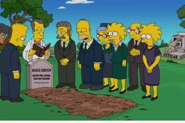 Os Simpsons, velório de Marge -  (crédito: Reprodução/ Redes sociais)