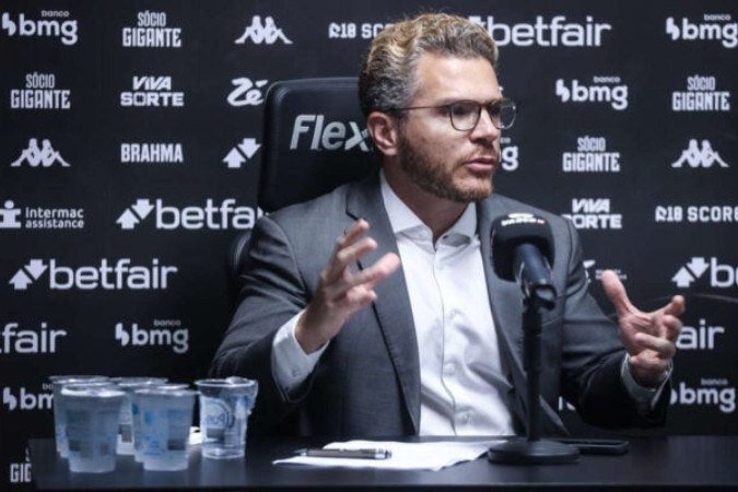 Felipe Carregal revelou que o Vasco tem conversas avançadas com investidor para vender ações da SAF -  (crédito: Foto: Dikran Sahagian/Vasco)