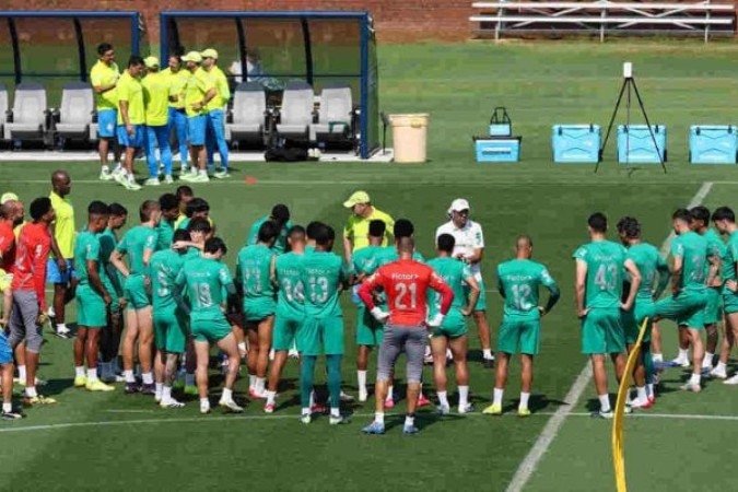 Palmeiras treinou nesta sexta-feira  -  (crédito: Foto: Cesar Greco/Palmeiras)