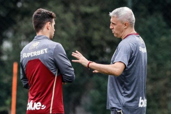 Oscar já participou do primeiro treino tático de Hernán Crespo - (crédito: Foto: Rubens Chiri/São Paulo FC) Oscar já participou do primeiro treino tático de Hernán Crespo - (crédito: Foto: Rubens Chiri/São Paulo FC)