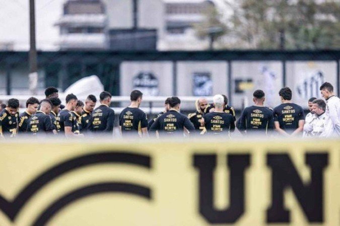 Santos se reapresenta no CT Rei Pelé - (crédito: Foto: Raul Baretta/ Santos FC.) Santos se reapresenta no CT Rei Pelé - (crédito: Foto: Raul Baretta/ Santos FC.)