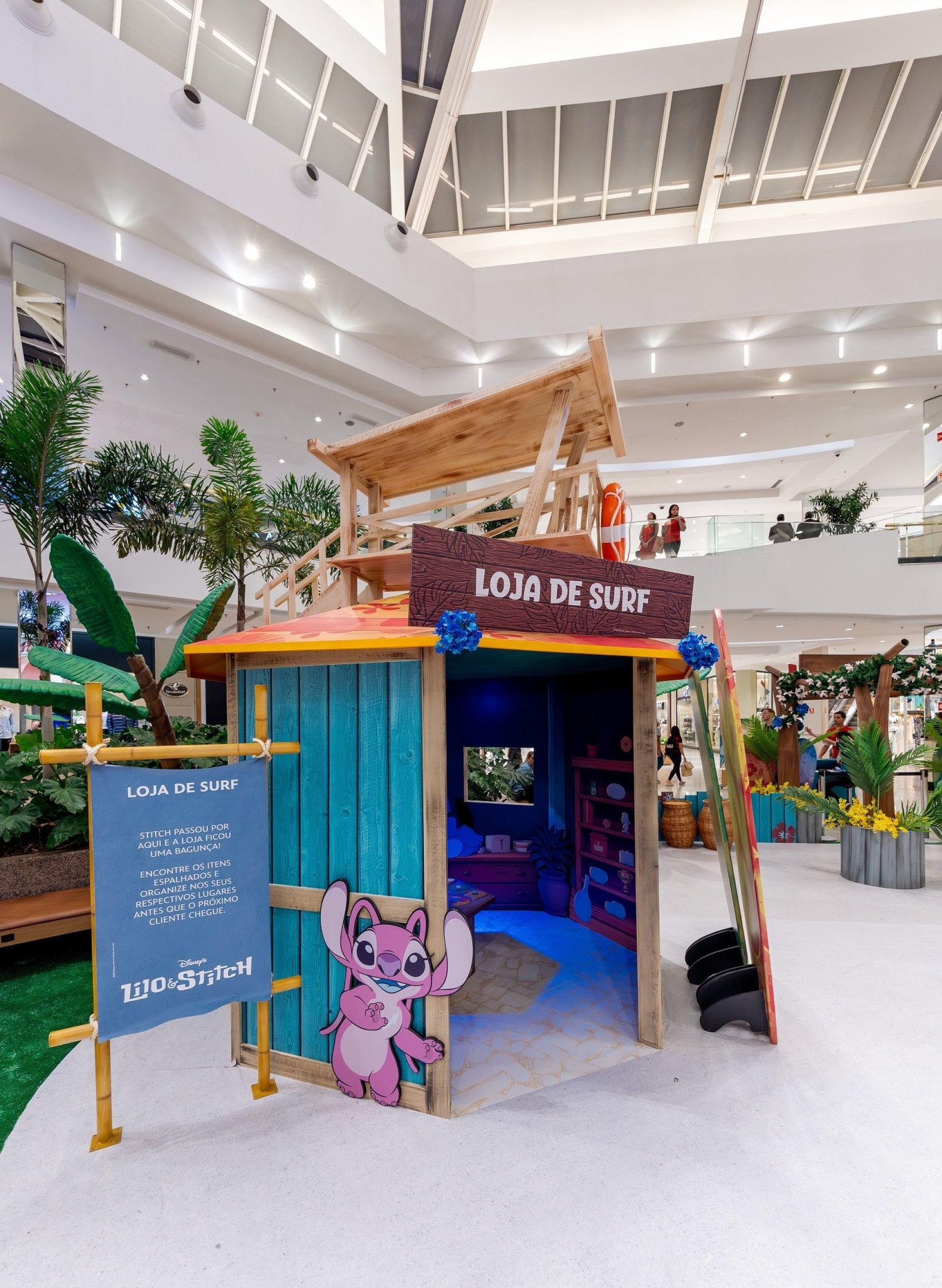 Arena Lilo & Stitch fica no ParkShopping até o dia 27 de julho