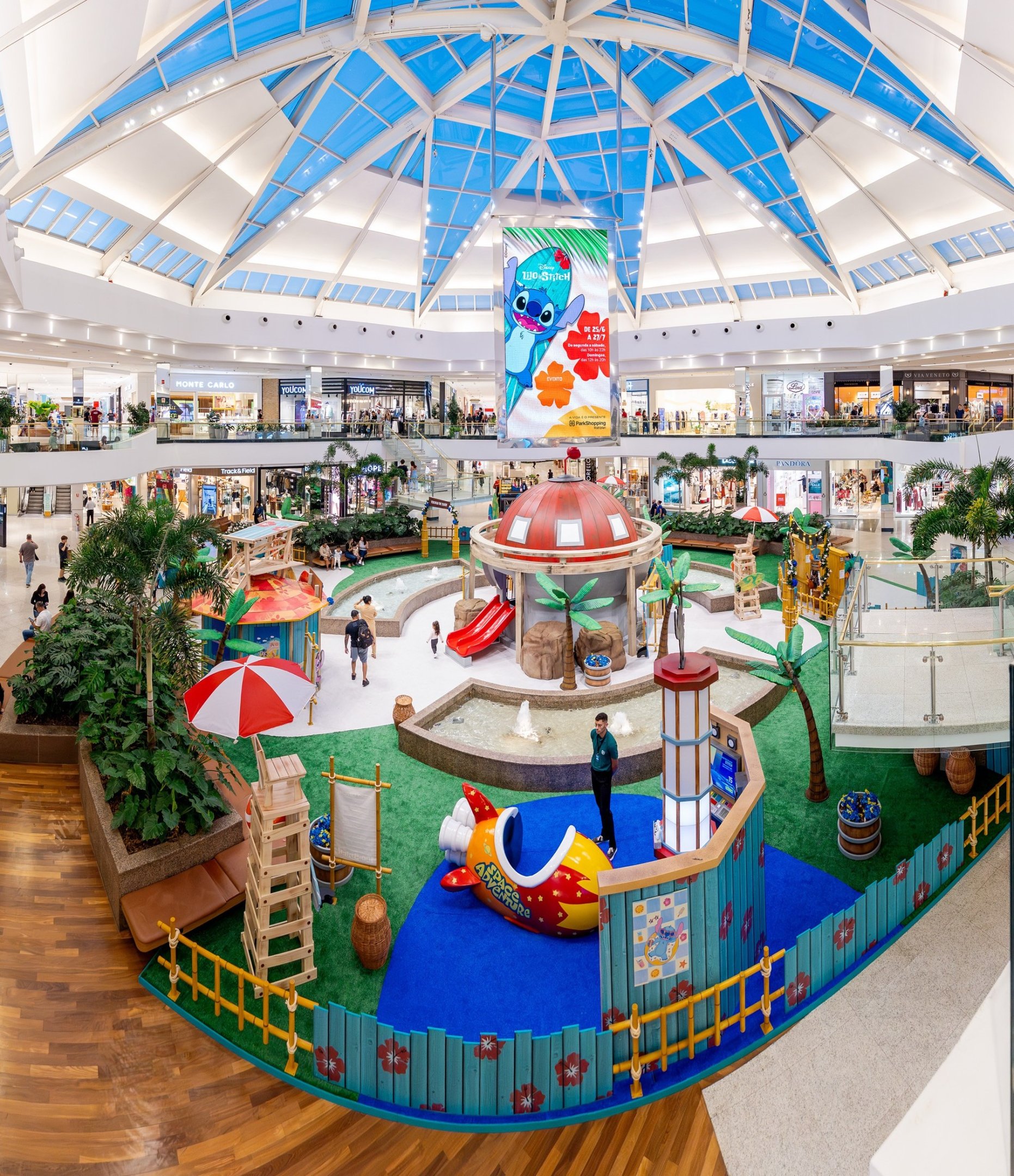 Arena Lilo & Stitch fica no ParkShopping até o dia 27 de julho