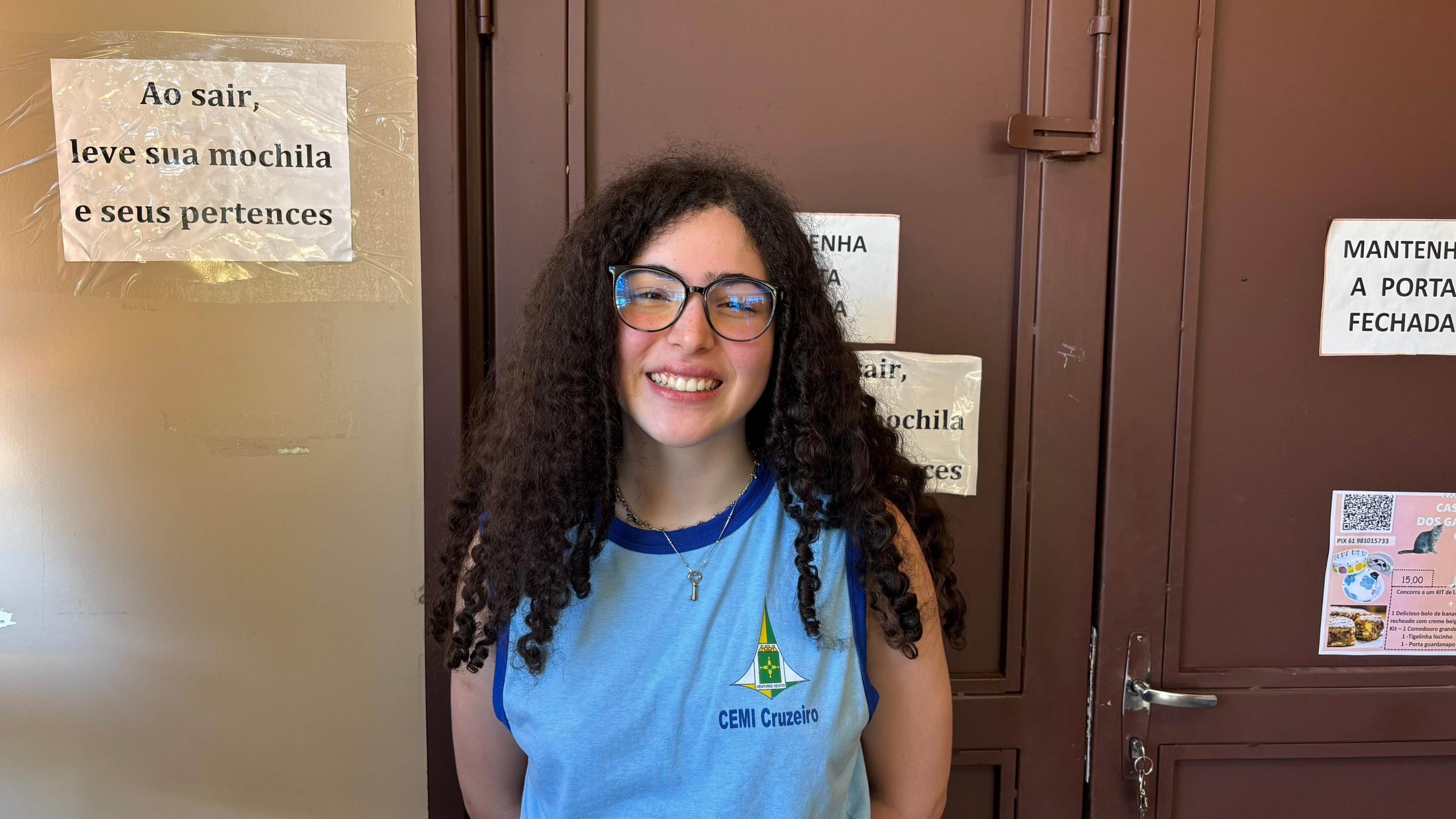 Ainda não caiu a ficha da estudante Rafaela Pereira.