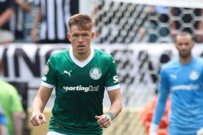 Fuchs durante a vitória do Palmeiras, por 1 a 0, sobre o Botafogo no Mundial -  (crédito:  Foto: Cesar Greco/Palmeiras)