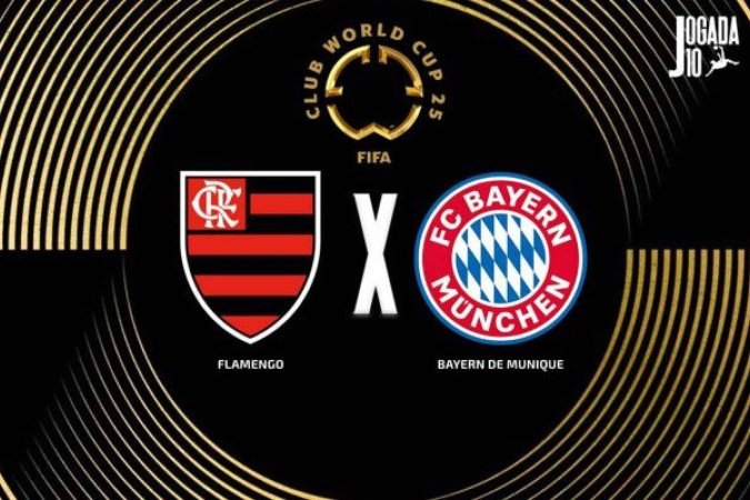 Flamengo e Bayern de Munique fazem duelo histórico. Quem segue? - (crédito: Arte: Jogada10) Flamengo e Bayern de Munique fazem duelo histórico. Quem segue? - (crédito: Arte: Jogada10)