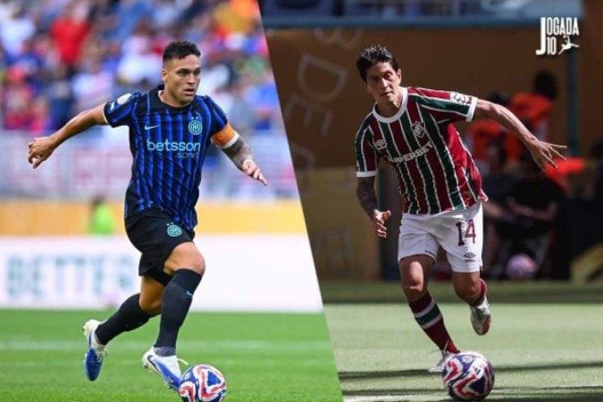Ídolos de seus clubes farão um confronto de gigantes em busca da vaga nas quartas -  (crédito: Fotos: Lucas Merçon / Fluminense; Divulgação / Internazionale Milano)