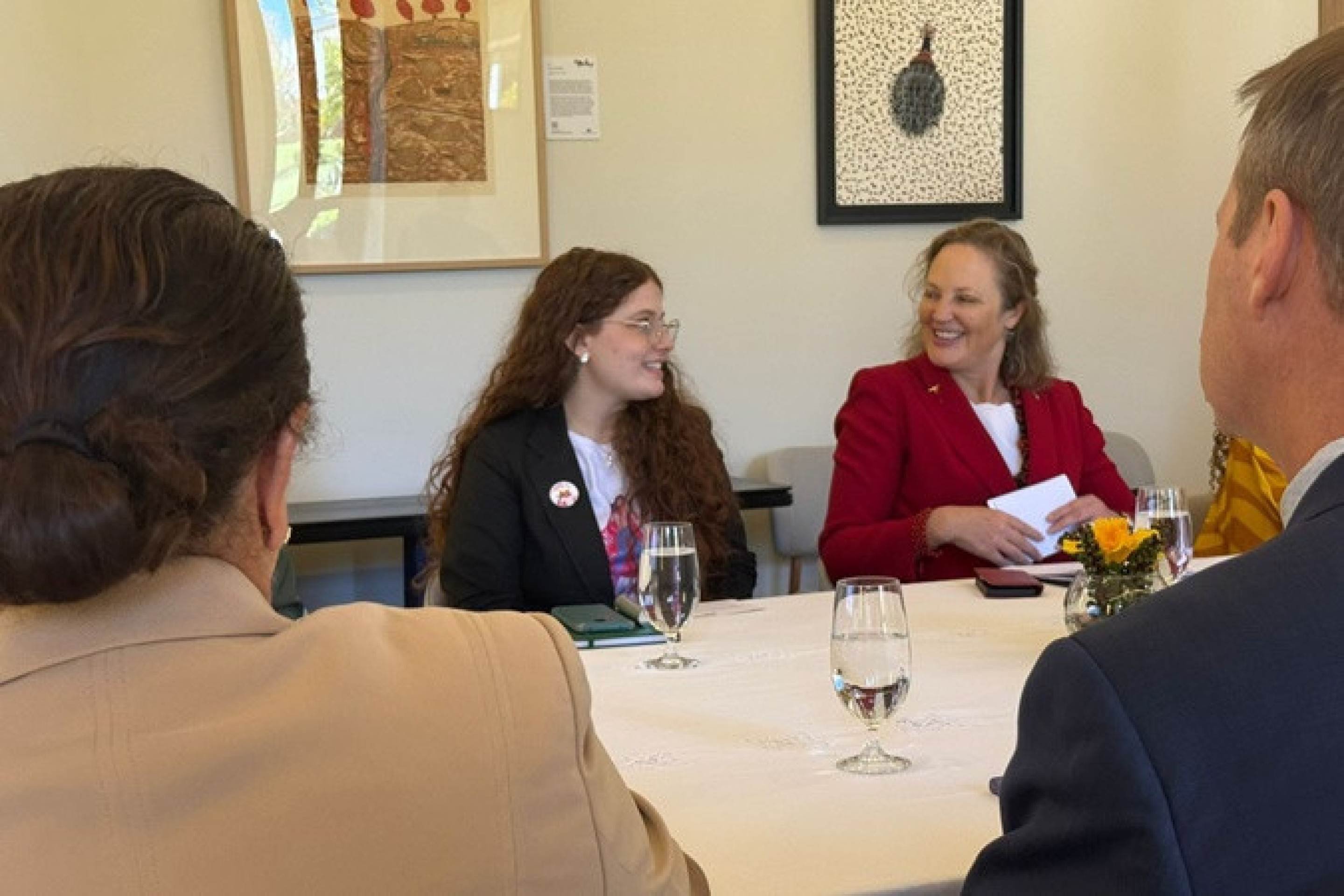 Anna Luiza em reunião na Embaixada da Austrália Anna Luiza em reunião na Embaixada da Austrália