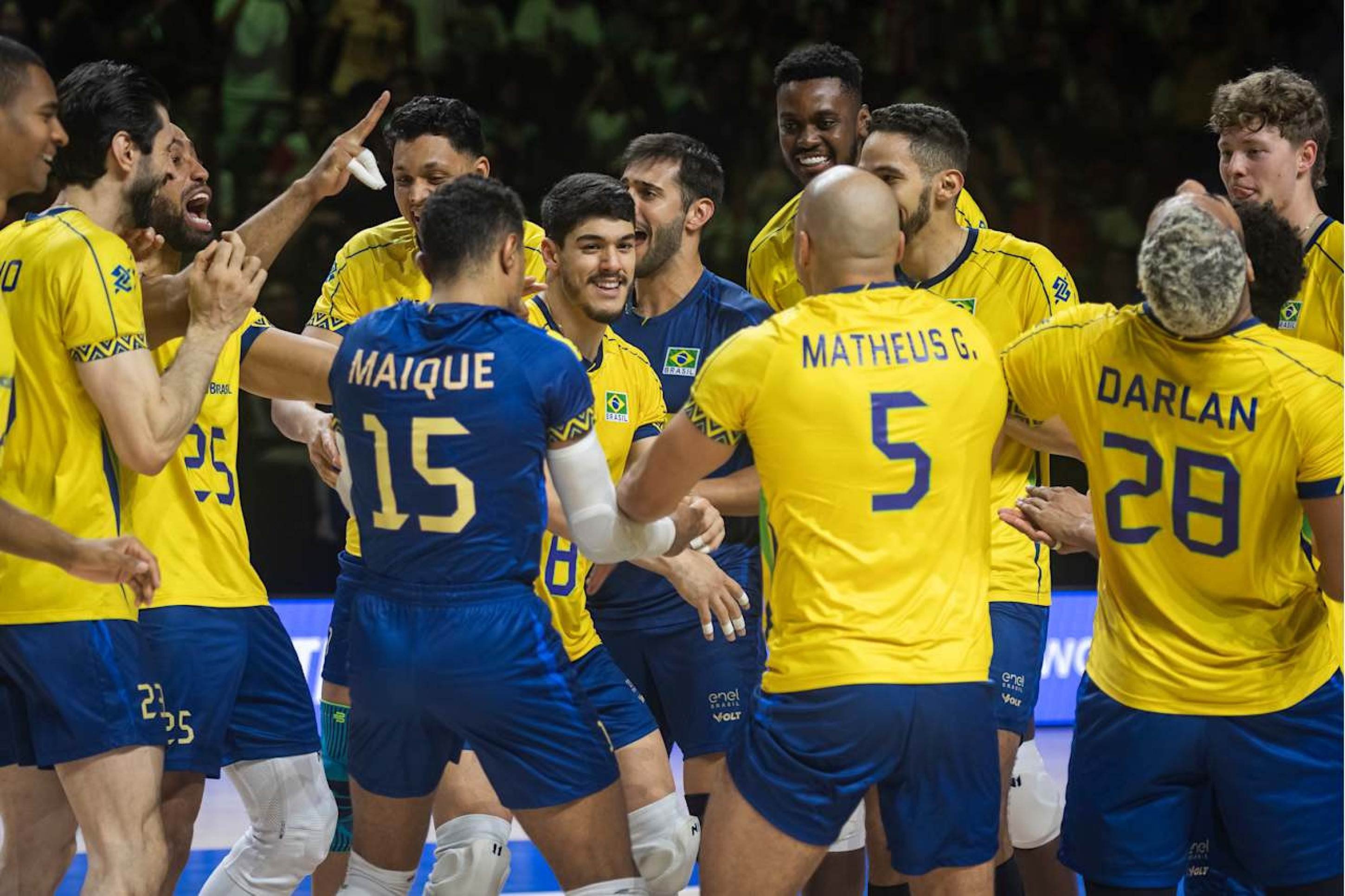 Seleção masculina vence Polônia e lidera Liga das Nações de vôlei