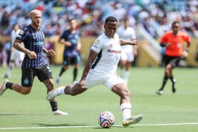 Arias fez uma excelente partida pelo Fluminense contra a Inter de Milão - (crédito: Foto: LUCAS MERÇON / FLUMINENSE F.C.) Arias fez uma excelente partida pelo Fluminense contra a Inter de Milão - (crédito: Foto: LUCAS MERÇON / FLUMINENSE F.C.)