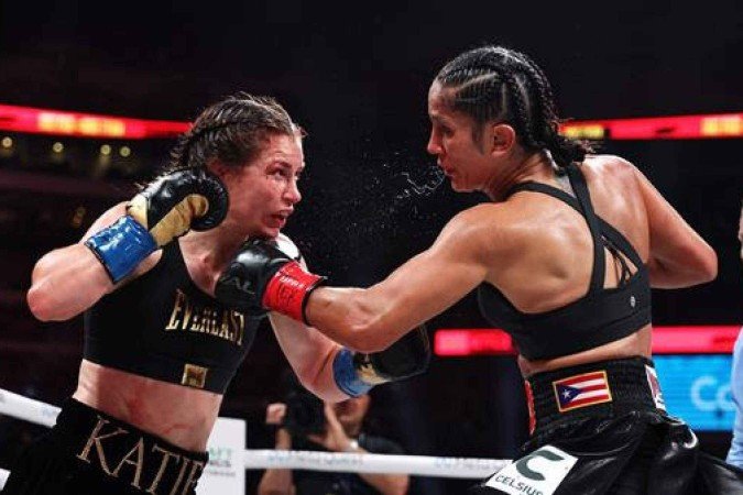Katie Taylor e Amanda Serrano se enfrentam novamente com transmição da Netflix - (crédito: Sarah Stier / Divulgação) Katie Taylor e Amanda Serrano se enfrentam novamente com transmição da Netflix - (crédito: Sarah Stier / Divulgação)