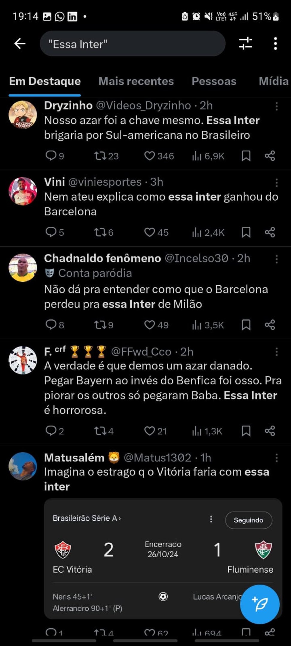 Fluminense vence Inter nas oitavas da Copa do Mundo de Clubes por 2 x 0
