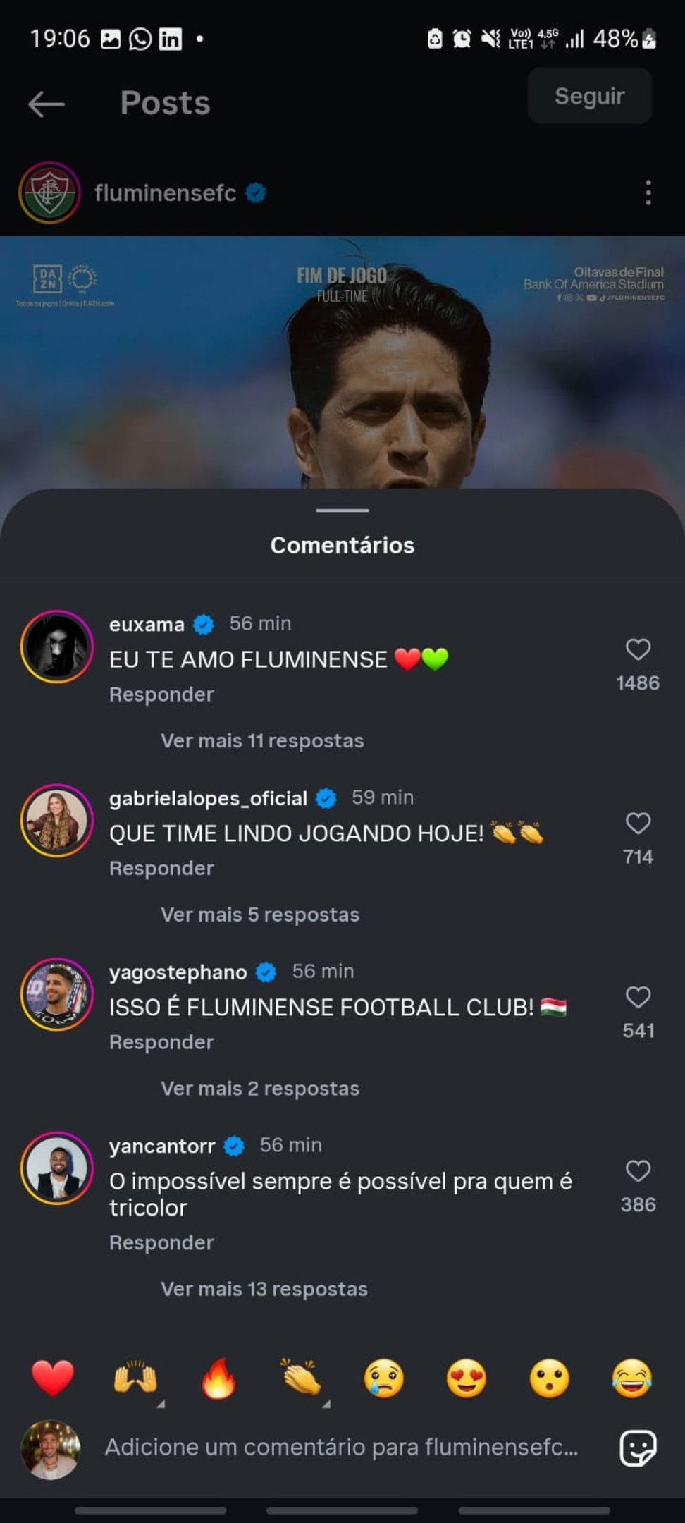 Fluminense vence Inter nas oitavas da Copa do Mundo de Clubes por 2 x 0