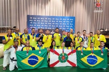Atletas do CBMDF conquistaram 44 medalhas. Jogos seguem até 6 de julho -  (crédito: Divulgação CBMDF)