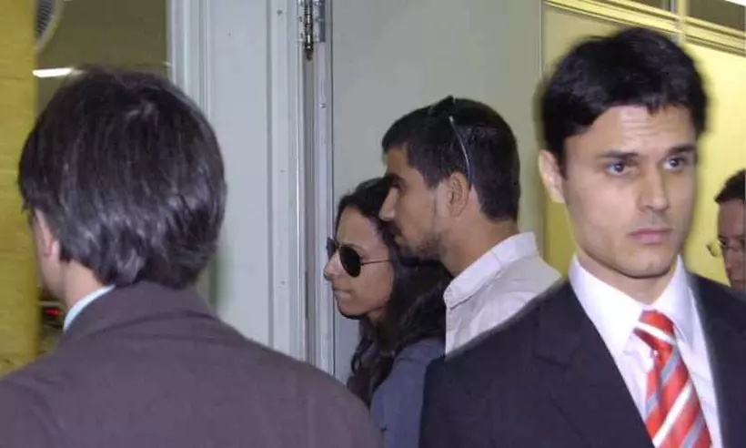 Gabriela, de óculos, foi apontada pelas investigações da Polícia Civil como uma das responsáveis pela morte de dois empresários, junto com o grupo batizado de 'Bando da Degola' -  (crédito: Maria Tereza Correia/EM/D.A PRESS)