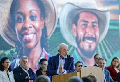 O presidente Luiz Inácio Lula da Silva discursou durante o lançamento do Plano Safra 2025/2026 para a agricultura empresarial -  (crédito: Ricardo Stuckert/PR)
