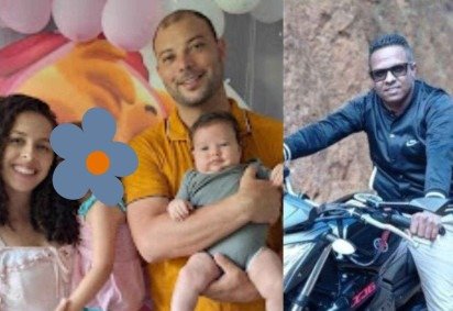 Da esquerda para a direita: Mariana Lordeiro, Walace Almeida, Thales Lordeiro Almeida (filho do casal) e o motorista Francisco Alves de Oliveira -  (crédito: Reprodução/Redes sociais)