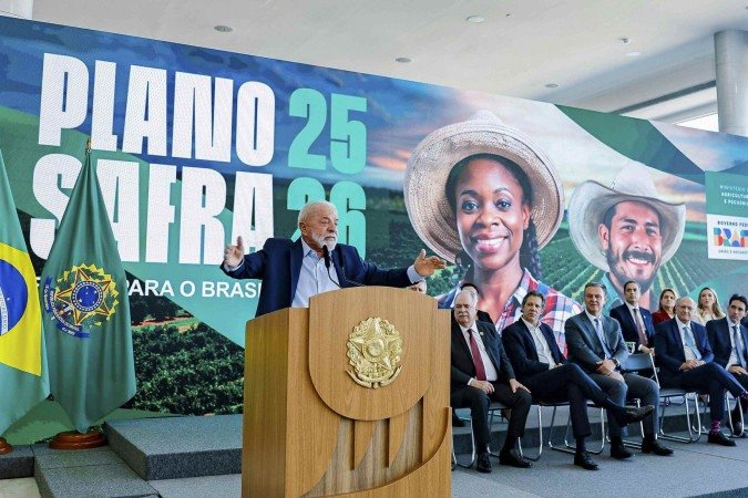 A declaração foi dada durante lançamento do Plano Safra, em evento no Palácio do Planalto -  (crédito:  Ricardo Stuckert/PR)