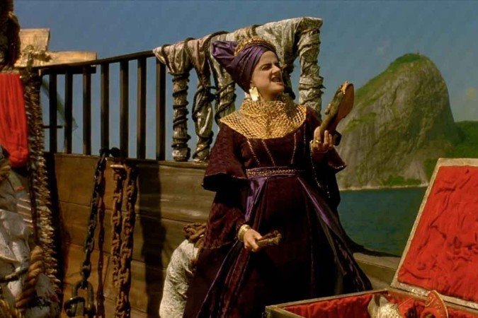 Marieta Severo protagonizou "Carlota Joaquina - A princesa do Brazil", filme de 1995 que volta às salas de cinema em 14 de agosto


 -  (crédito: Copacabana Filmes/divulgaÃ§Ã£o)