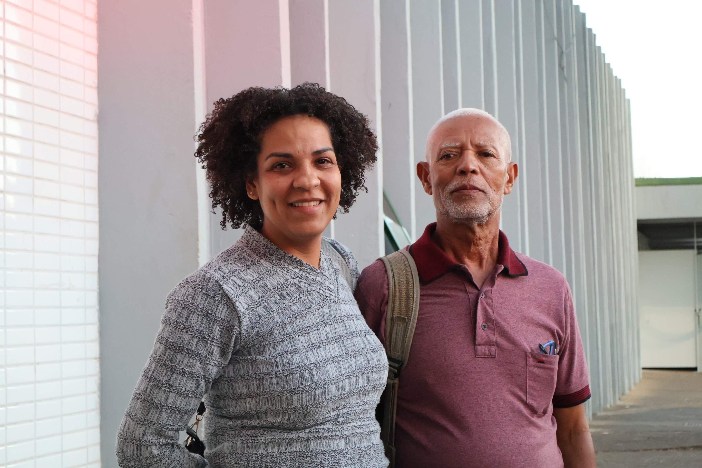   01/07/2025 Bruna Gaston CB/DA Press. Gripe em idosos, Hospital de Base. Na Foto  Severiano Moreira e Gisleja Oliveira.              