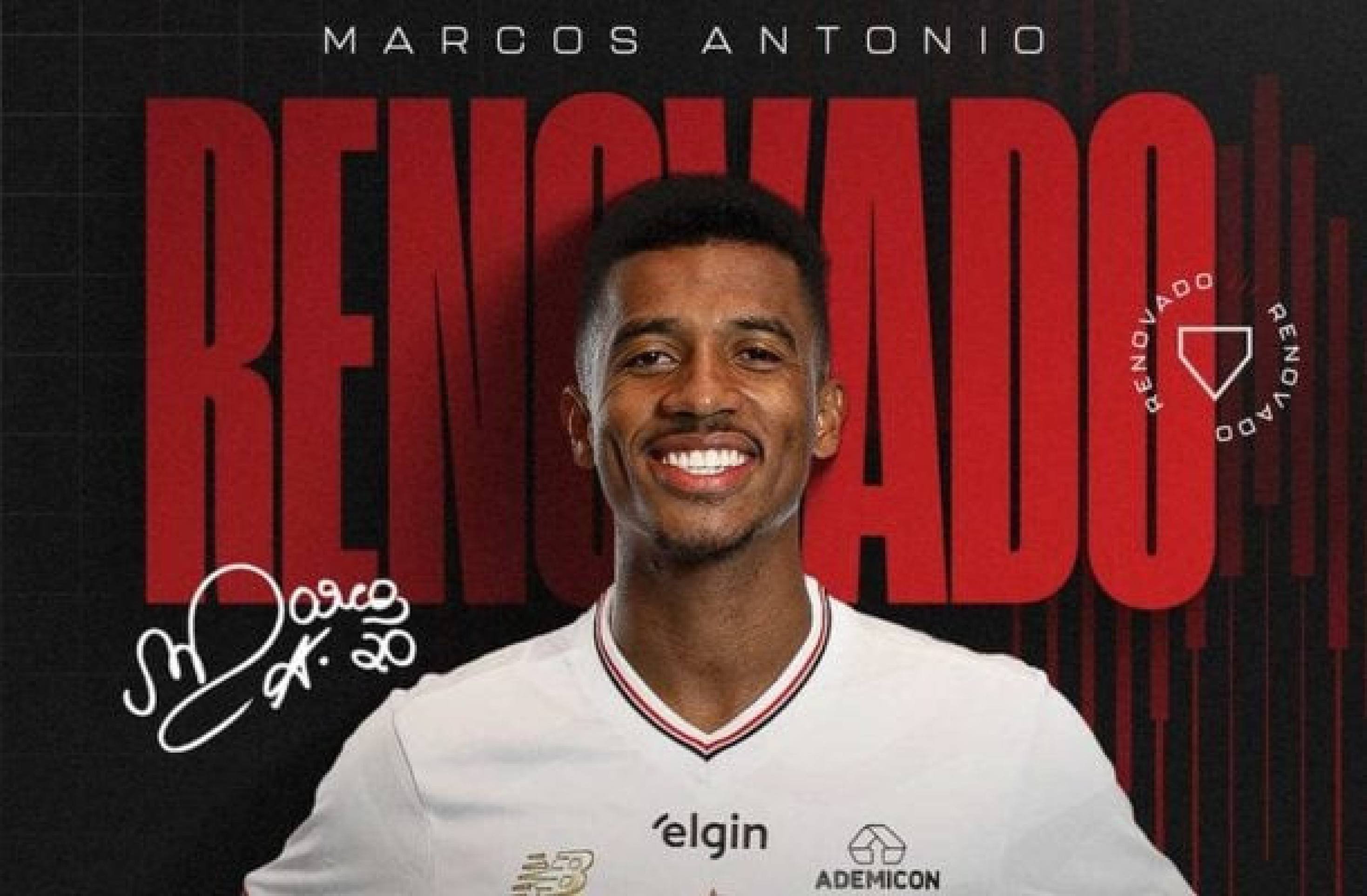 São Paulo anuncia renovação com Marcos Antônio