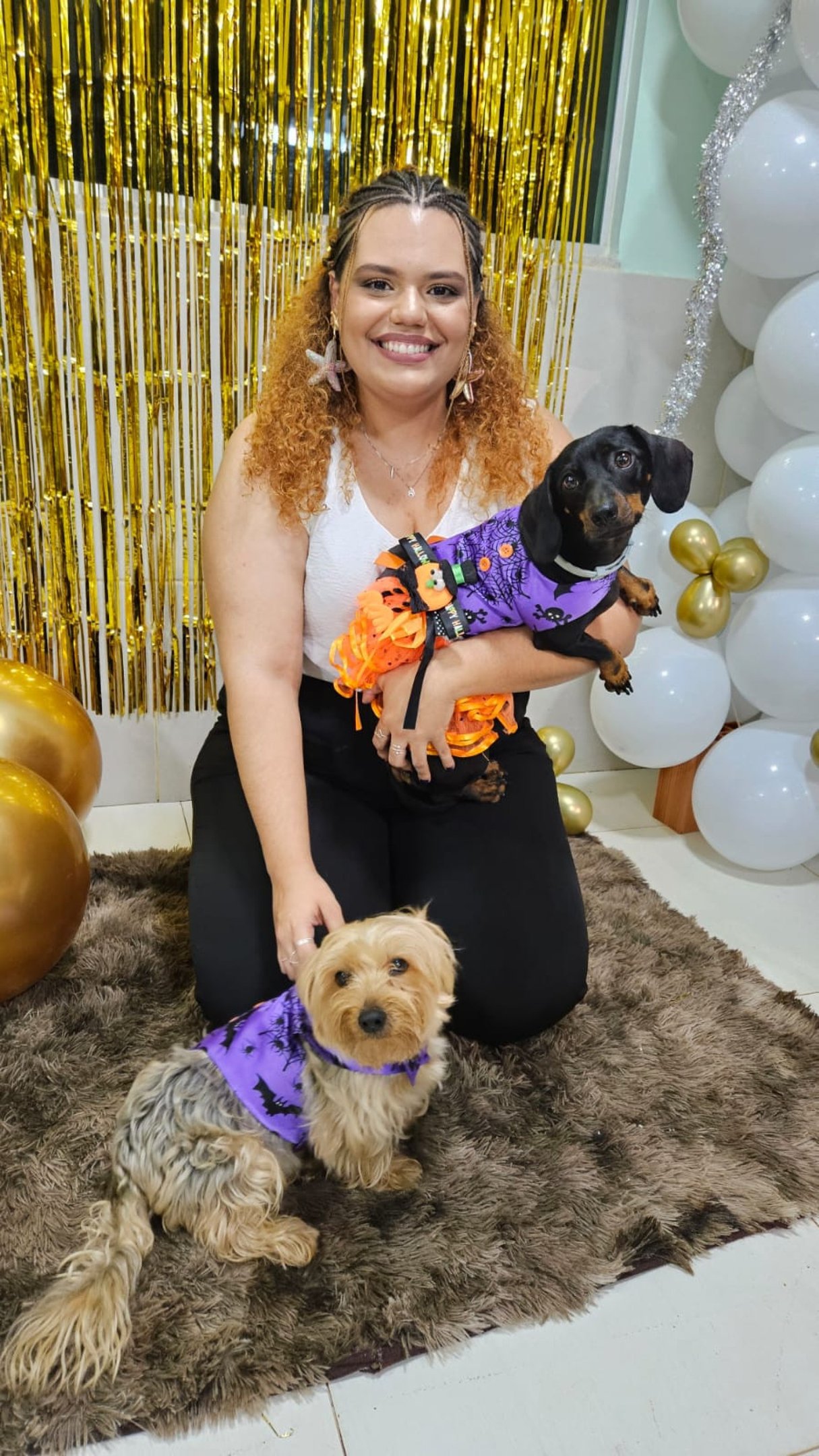 Bruna se sente alegre e realizada por ter Jake e Brigitte