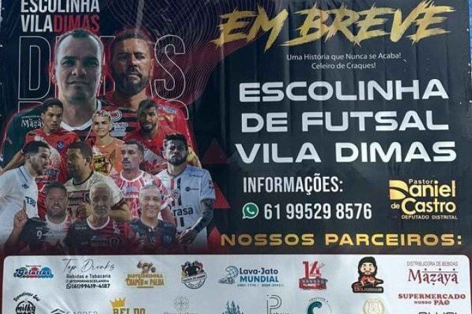 Escolinha de Futsal Vila Dimas terá categorias para jovens de 7 a 15 anos, em Taguatinga -  (crédito: Divulgação)