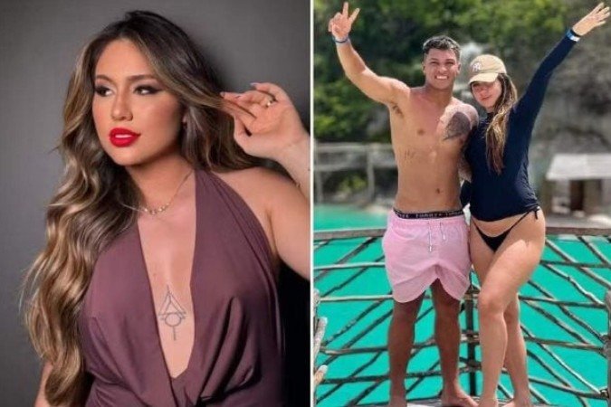 Atacante do Al-Hilal, Marcos Leonardo, está junto da sua companheira desde a adolescência -  (crédito: Foto: Reprodução / Instagram)