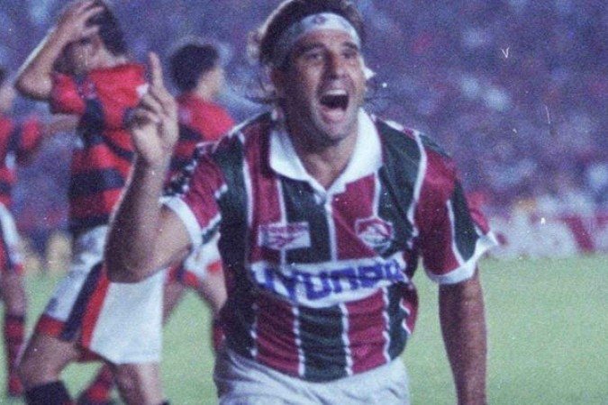 Renato Gaúcho anotou um dos gols mais emblemáticos da história do Fluminense - (crédito: Foto: Reprodução / Twitter Fluminense) Renato Gaúcho anotou um dos gols mais emblemáticos da história do Fluminense - (crédito: Foto: Reprodução / Twitter Fluminense)
