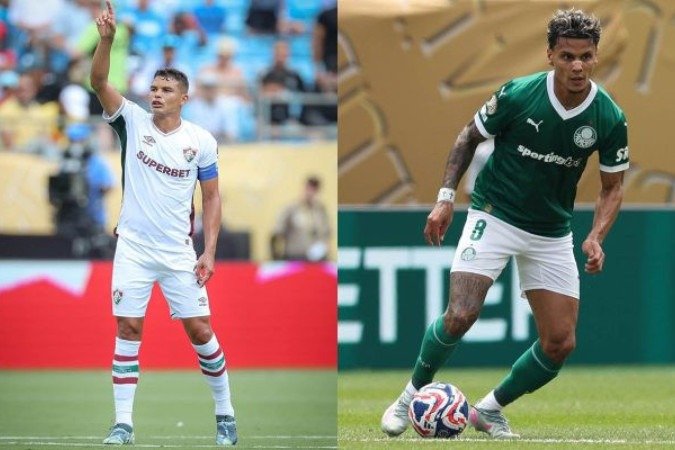 Thiago Silva (esq) e Richard Ríos estão na seleção das oitavas do Mundial - (crédito: Fotos: Marcelo Gonçalves / Fluminense e Cesar Greco / Palmeiras) Thiago Silva (esq) e Richard Ríos estão na seleção das oitavas do Mundial - (crédito: Fotos: Marcelo Gonçalves / Fluminense e Cesar Greco / Palmeiras)