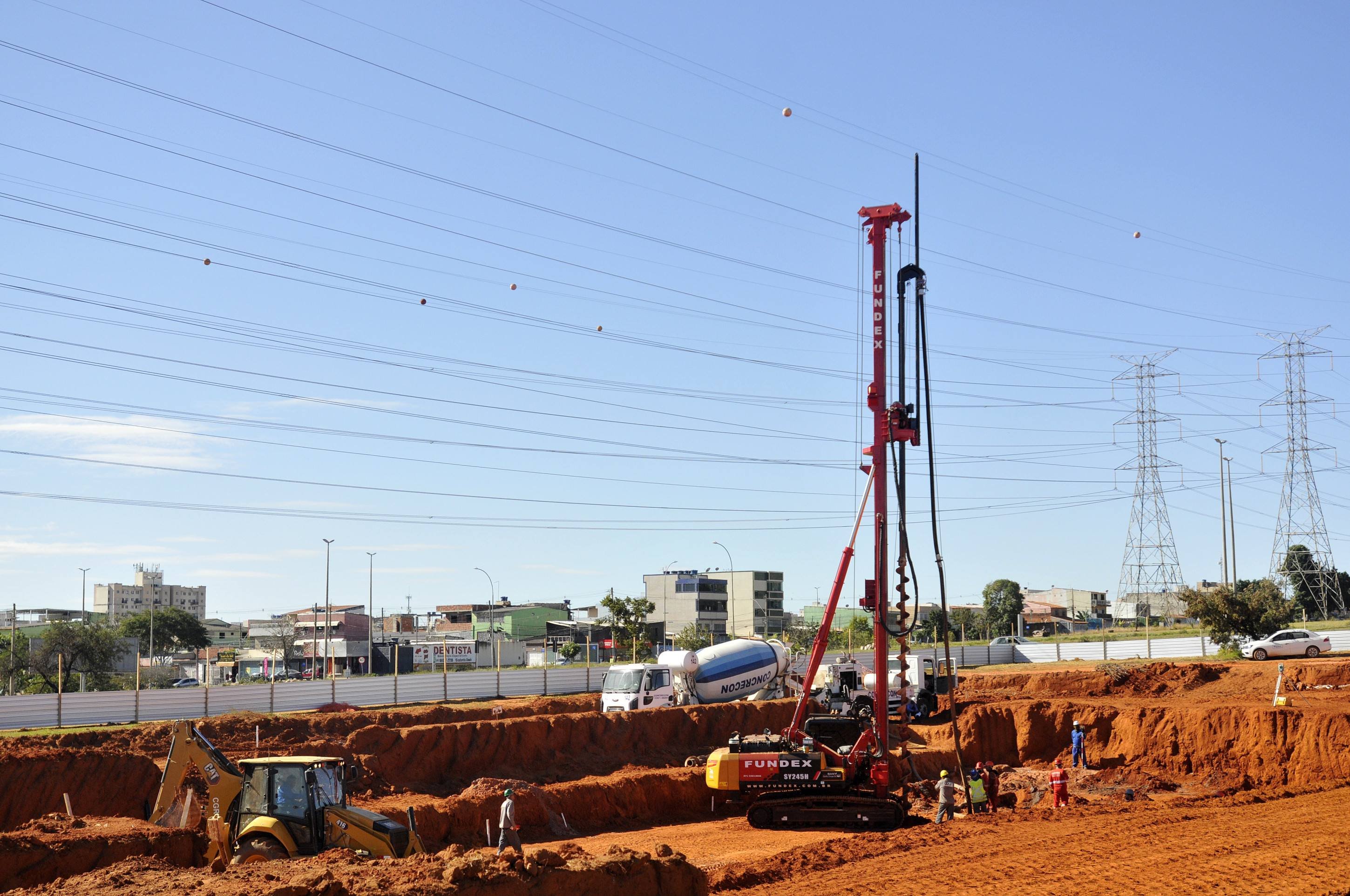 Avançam as obras do metrô em Samambaia com a expansão da Linha 1