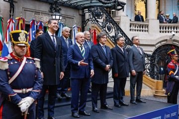 Lula participou da Cúpula de Chefes de Estado do Mercosul,na Argentina. O Brasil é o próximo país a presidir o bloco. -  (crédito:  Ricardo Stuckert/PR)