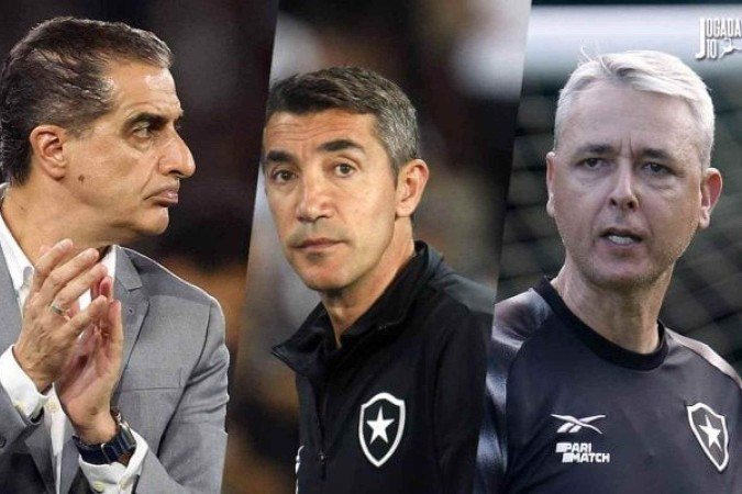 Paiva, Lage e Nunes não duraram muito tempo no Botafogo  -  (crédito: Foto: Vitor Silva/Botafogo)